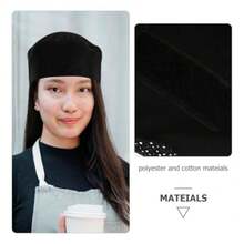 mhjDOITOOL Gorro De Chef Negro Unisex Transpirable Gorro de Chef de Sushi de Malla Transpirable para Cocina Profesional Y Caserasleeping Bags - 219162316 - Ver 6