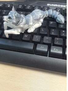 3D Printing Movable Joint Husky Desktop Handicraft Ornament - Multicolor - Grayish White - View 7