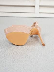 Summer Nightclub Style Buckle Party Open Toe Platform Wedge Sandals - Apricot - View 6