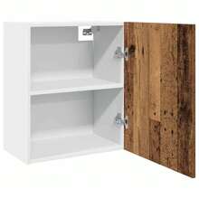 vidaXL Armarios suspendidos 2 piezas "Lyon" Madera antigua 50 x 31 x 60 cm Madera de ingeniería - Marrón - Ver 5