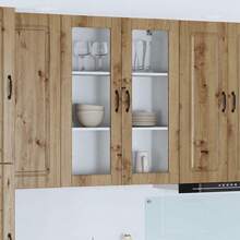 vidaXL Armadio da cucina Kalmar Chêne artigianale 80 x 31 x 100 cm - Castano - Visualizzare 2
