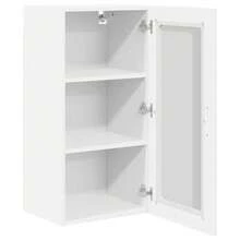 vidaXL Armoire de cuisine 2 pcs Blanc brillant 40 x 31 x 80 cm - Blanc - Voir 5