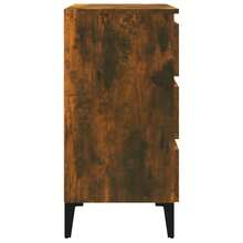 vidaXL Buffet Chêne fumé 60x35x69 cm Bois d'ingénierie - Castanho - Ver 7