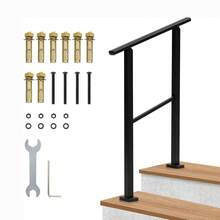 Handrails For Outdoor Stairs, Metal Railings With Mounting Kit For 2 Steps, Outdoor Handrails For Seniors, Concrete Stairs, Veranda And Terrace - 2nd Order - View 8