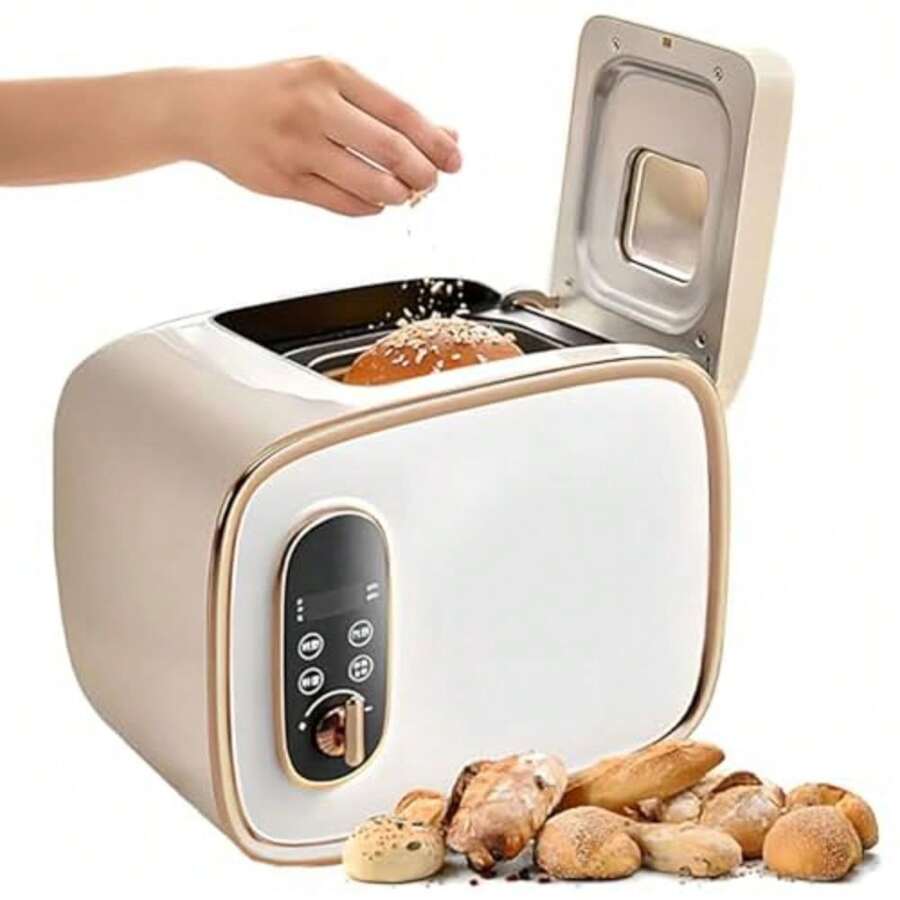 mhjMaker Machine fabricante de pan de pan con sartén de cerámica temporizador de 15 h y 1h mantenerse caliente 600 g de masa con masa fermentada de control de temperatura inteligentesleeping Bags - 219165114 - Ver 1