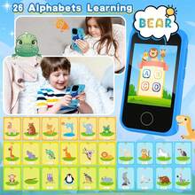 Kids Smart Phone Toy, Equipped With 2.8-Inch HD Touch Screen, Shark-Shaped Design, Suitable For 3-12 Year Old Boys And Girls, Ideal Christmas And Birthday Gift, Built-In Educational Games, Dual Cameras And Music Player - Multicolor - View 3