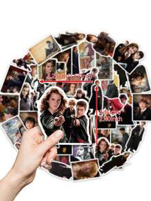Harry Potter Bộ 100 miếng dán vinyl hình các nhân vật phim  kinh điển, chống nước, quà tặng phong cách vintage cho bình nước, hành lý, laptop, ốp lưng điện thoại, sổ tay, miếng dán vui nhộn số lượng lớn dành cho thanh thiếu niên và người lớn [Được cấp phép chính thức] - Nhiều màu - Xem 2