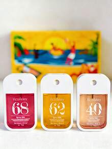 Bộ 3 món - Hộp đựng thẻ di động, chai xịt nước hoa 45ml, hương hoa tươi mát, lưu hương lâu, có thể nạp lại, tiện lợi mang theo, lăn khử mùi unisex, nước hoa du lịch, nước hoa mini bỏ túi, phù hợp mọi mùa, hương thơm lâu dài, có thể thay thế nước hoa nữ của các thương hiệu nổi tiếng, 3 lựa chọn mùi hương khác nhau. - Nhiều màu - Xem 4