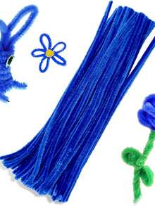 100/200pcs Soft Fiber Cleaning Sticks, Multi-Color Chenille Fuzzy Sticks, Dense Chenille Fuzzy Sticks, Soft Twist Sticks, Fiber Cleaning Sticks, Suitable For Arts And Crafts DIY Decoration - Baby Pink - View 6