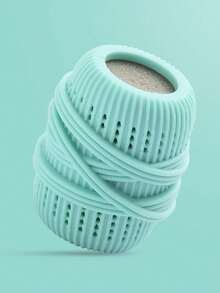 1个防缠绕洗衣球，减少衣物缠绕，过滤漂浮绒毛，有效吸附洗衣机和烘干机绒毛，适用于洗衣。