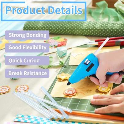 50/100pcs Mini Super Transparent Hot Melt Glue Sticks, Transparent Hot Melt Glue, Smooth And Clear, Odorless, Strong Adhesion, Compatible With Most Hot Glue Guns, Suitable For DIY, Arts, Crafts, Sealing, Woodworking, Plastics, Fabrics, Ceramics, Etc. The Working Time Of The Product Tools May Have A 5% Difference.