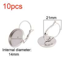10pcs Stainless Steel Ear Hook Findings Earrings Clasps French Hook Welded Round Basin Earring For DIY Jewelry Making Supplies - 10 #Ear Hooks - View 14