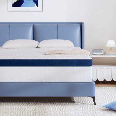 Twirest 7CM Memory Foam Mattress Topper Single Double King With Non-Skid Tape Portable Removable Soft Cover Improved Sleep Experience