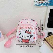 SANRIO 1个三丽鸥Hello Kitty Kuromi My Melody可爱卡通女士零钱包，可装手机，时尚外出单肩斜挎包 - 彩色 - 查看 4