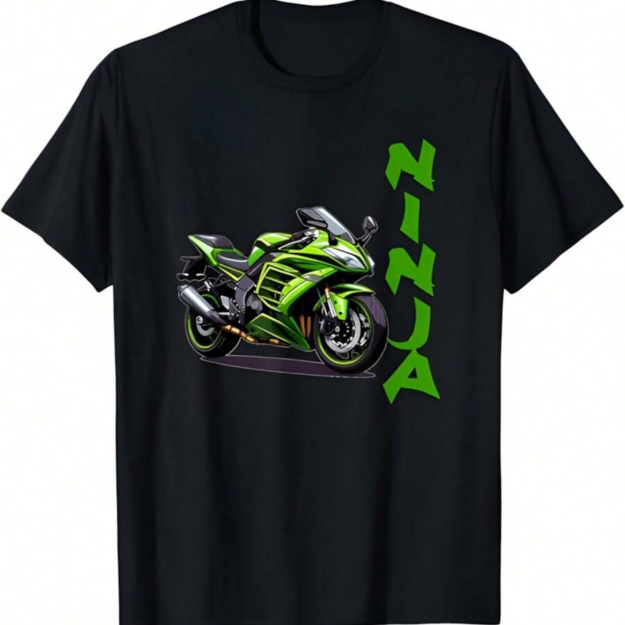 Ninjas Motorcycle Sportbike T-Shirt - màu đen - Xem 1