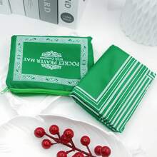 1pc Foldable Prayer Mat, Portable Foldable Prayer Rug - Comfortable Washable, Solid Color Design, Ideal For Religious Places And Home Worship - Multicolor - View 8