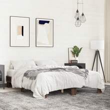 vidaXL Cadre de lit sans matelas chêne marrone 150x200 cm - Castano - Visualizzare 2