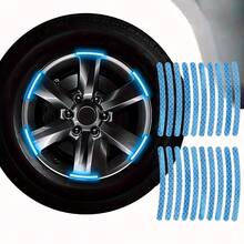 20pcs Car Wheel Reflective Stickers, Motorcycle & Bicycle Wheel Reflective Stickers - A - View 7