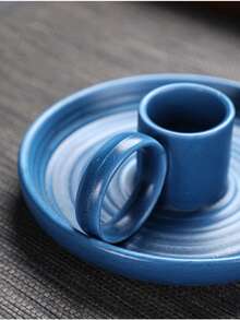 1pc Peruvian Palo Santo Incense Burner Ceramic Plate Stand, Meditation Tray For Relaxation And Spiritual - Multicolor - View 8