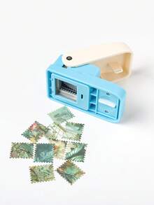 1个大号双色打孔器，创意印章图案设计，可用于装饰信封和手工制作，送朋友的礼物 - 彩色 - 查看 8