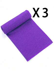 3 piezas Toalla de cuello y facial de unicolor para refrescarse en el deporte, gimnasio, piscina al aire libre en clima caluroso, de secado rápido y absorbente del sudor, o 3 piezas de colores aleatorios mezclados como decoración del hogar, del baño, de otoño, artículos esenciales de playa, de vuelta a la escuela - Multicolor - Ver 16