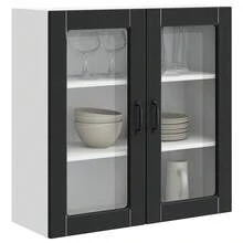 vidaXL Armadio da cucina Nero 80 x 31 x 80 cm Legno d'ingénierie - nero - Visualizzare 3