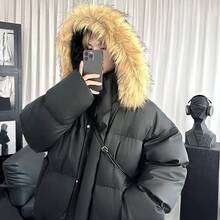 Men Outdoor Down Jackets - Black - View 3