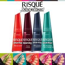 Kit Of 10 Risqué Lollapalooza Nail Polishes, New Risqué Collection, Glitter Effect Nail Polish - 4 colores - Ver 1