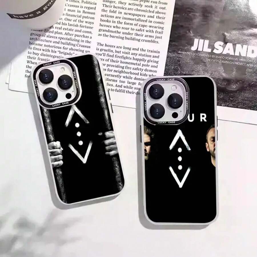 Funda de teléfono con diseño de TV de Cukur de Turquía, láser IMD, color plata, para 17 16 15 14 13 12 11 Pro Max Plus - z4 - Ver 1