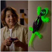 HEX BOTS, Glow-in-The-Dark Gecko, Juguetes robóticos por Control Remoto Recargables, Juguetes Que Trepan por Las Paredes para gastar bromas, para niños y niñas a Partir de 4 años - / - Ver 2