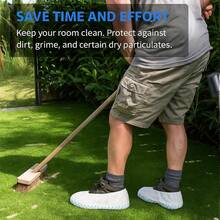 20pcs/10 Pairs Disposable Anti-Slip Shoe Covers, One-Time Foot Protectors, Suitable For Hospital, Lab, Cleaning, Home - Indoor & Outdoor Hygienic Shoe Covers, Lightweight Indoor Shoe Covers, Breathable Material, Protect Shoes, Applicable For Party, Birthday, Hotel, Office, Indoor Carpet Protection (Slight Color Difference May Exist) - Multicolor - View 11