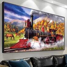 Malen nach Zahlen Set für Erwachsene - 70x40cm, ohne Rahmen, DIY Einfach-Malen Acryl Set, Kunsthandwerk für Heimdekoration, perfektes Geschenk zu Geburtstag, Vatertag, Weihnachten, Muttertag & Valentinstag - Verschiedenfarbig - Übersicht 10