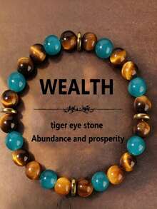 1 Unisex Casual Minimalist Bracelet, Wealth And Prosperity Bracelet, Ideal For Father's Day, Independence Day, Labor Day Celebrations, Party Wear, And Birthday Gifts