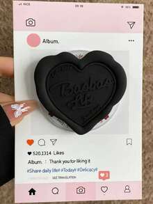 巧克力奶油心形磁吸手机支架，带指环支架和可伸缩桌面支架，女士适用，兼容和安卓手机，生日礼物，送给家人、朋友的礼物，生日推拉式手机支架，手机配件 - 彩色 - 查看 13