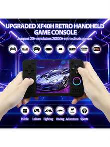 Upgraded XF40H Retro Handheld Game Console, 128G, Retro Console With Pre-Installed Classics & Multi-Emulators, 4.0 Inch 4K HD IPS Screen, Linux System - White - View 11