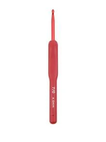 9 Sizes Luxury Red Crochet Hook Set With Soft Grip Handles, Multi-Color - Suitable For Beginners And Professionals, Includes Yarn, Knitting Needles, Etc. - Perfect For DIY Crafts, Knitting And Sewing Projects - Red - View 9