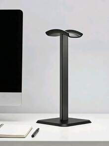 1个简约优雅的耳机支架，桌面耳机收纳架，黑白两色可选，稳固防滑耳机收纳架