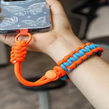 可调节编织手机挂绳，简约ins风腕带，加厚防丢设计，适合欧洲旅行