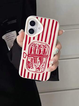 Litchi Texture Creative Protective Phone Case Compatible With Iphone 11/17/12/13/14/12 Pro Max/11 Pro/14 Pro/15/XS Max/X/XR/7/8/8 Plus, Suitable As Birthday, Girlfriend, Boyfriend Gift, Polka Dot Slogan Pattern Waterproof Shockproof Anti-Slip Soft Phone Case Cover Compatible With Apple And Phones