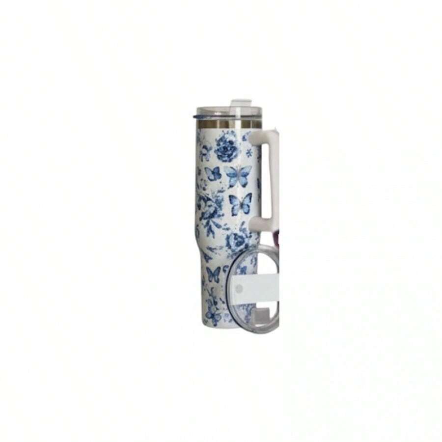 Vaso Termico de Acero Inoxidable 40oz - Blanco - Ver 1
