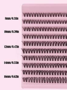 10 Pairs Natural Looking False Eyelashes, 8mm-16mm Length, Suitable For Daily Wear And Eyelash Extension Makeup