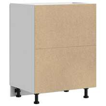 vidaXL Armoire de cuisine Porto blanc bois d'ingénierie - Blanc - Voir 7