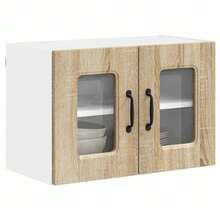 vidaXL Armoire de cuisine Kalmar 2 pcs Chêne Sonoma 60 x 31 x 40 cm - Tabac - Voir 3