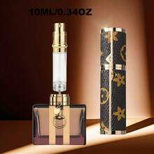 高级合金香水补充瓶，底部注油设计，优雅旅行喷雾器，奢华便携喷雾器，防漏香水盒
