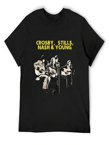 C S N Y T-Shirt Animal Print T-Shirts Funny Costumes Street Wear Graphic T Shirts - Black - View 1