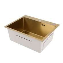 YUNRUX Kitchen Sinks - Gold - View 8