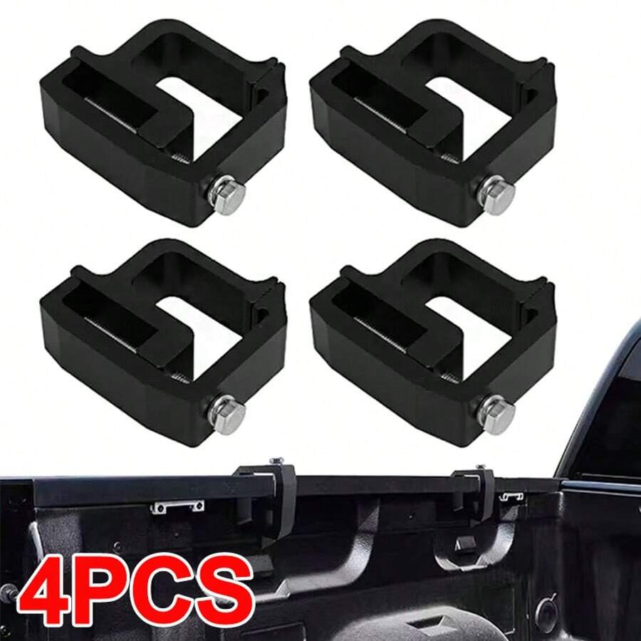 Universal Car Auto Truck Cap Camper Shell Mounting Clamps Brackets Set - A - View 1