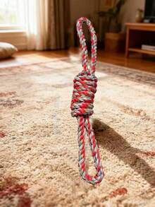 Pet Toy Set: Cotton Rope, Chew-Resistant Dog Toy, Dog Dental Chew Stick (For Teeth Cleaning) - Multicolor - View 8