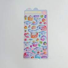 40pcs Cartoon Cute Animal Themed Square Stickers, Best Gift For Women, Suitable For Ramadan, Back To School, Valentine's Day, Daily Use, Party Decoration, Reusable Self-Adhesive Stickers For Diary, Phone Case, Student Notebook DIY - Multicolor - View 14