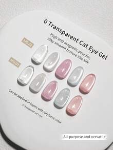 LYTTOA 10ml 0 Transparent Baseless Cat Eye Nail Polish Gel New Style In 2026 Sparkling Plain Water Crystal Versatile Cat Eye Gel Nail DIY Nails - Multicolor - View 2